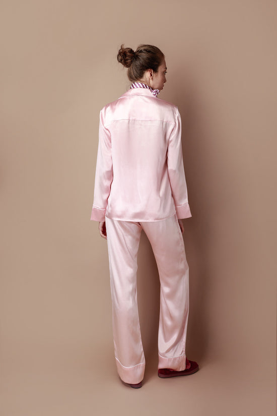 Silk Pajama Set in Powder Pink from Atelier Collection