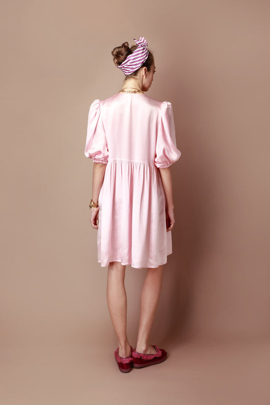 Silk Dress in powder pink from Bella Collection